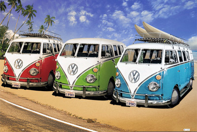 new retro vw camper van