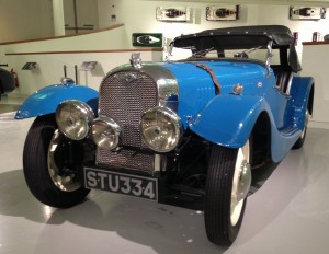 Blue Morgan Classic Car 