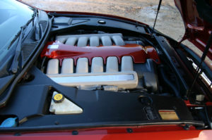 red-aston-martin-db7-engine